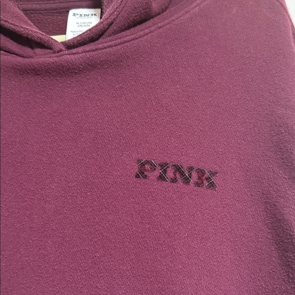 PINK Victoria's Secret Burgundy Hoodie - Picture 3 of 5